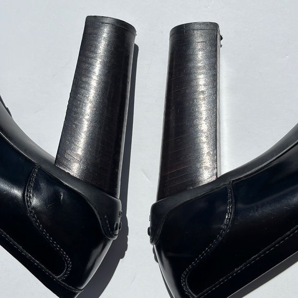 Authentic TOD’S Platform Heels ~ in Black Leather - Picture 8 of 16